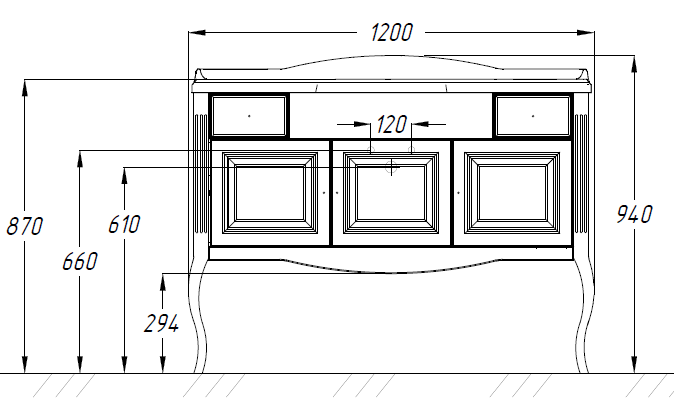 Opadiris Лаура тумба с раковиной 120 см белый 001986