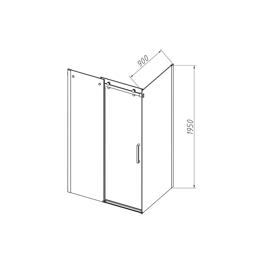 Vincea Como-N душевой уголок 150х90 см черный профиль VSR-4CN9015CLB