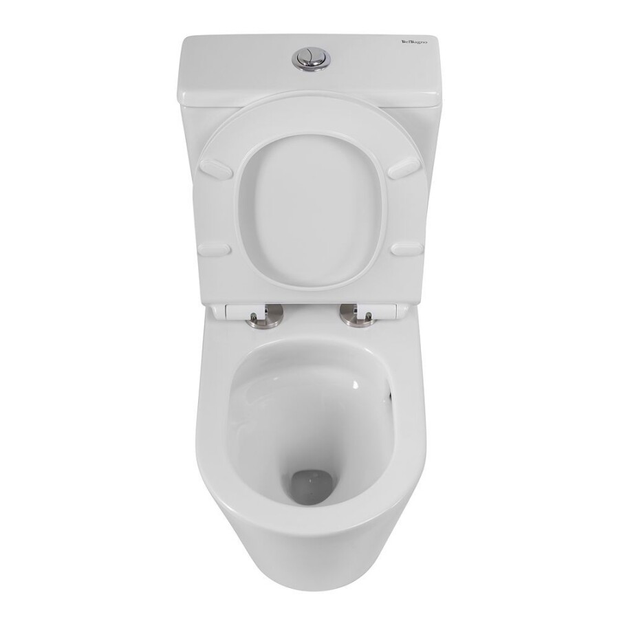Унитаз-компакт безободковый BelBagno FLAY-TOR BB2149CP-TOR BB2149T