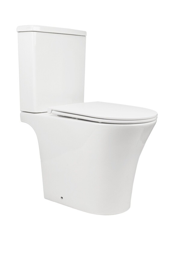 Aqua Nero STAR Унитаз-компакт безободковый, 642*378*830 мм,с сиденьем микролифт (soft close) дюропласт AN-007A