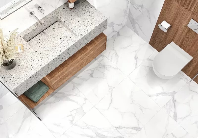 Керамогранит 6060DLL15P LCM Dallas Silver Полированный 600 x 600 x 8 мм.