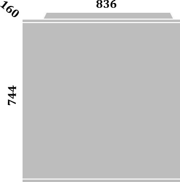 Зеркальное полотно Sanflor Софи 85 NEW 83,6*74,4 C02659