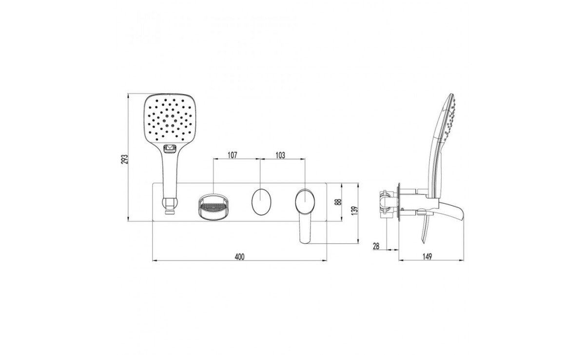 Lemark LM3224C Атлантисс смеситель скрытого монтажа хром