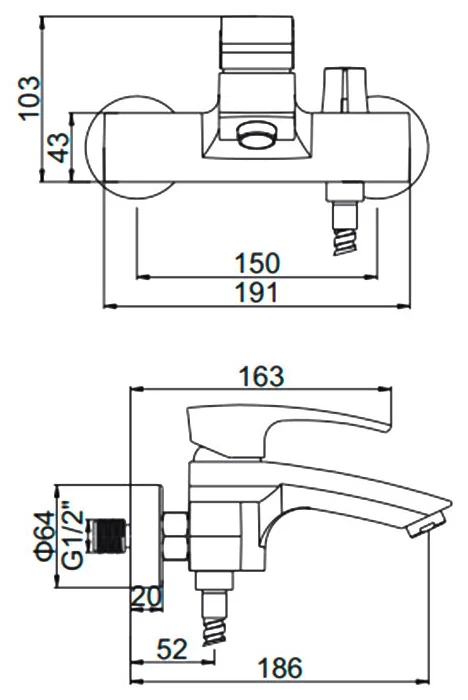 Gerhans K14 смеситель для ванны K13214