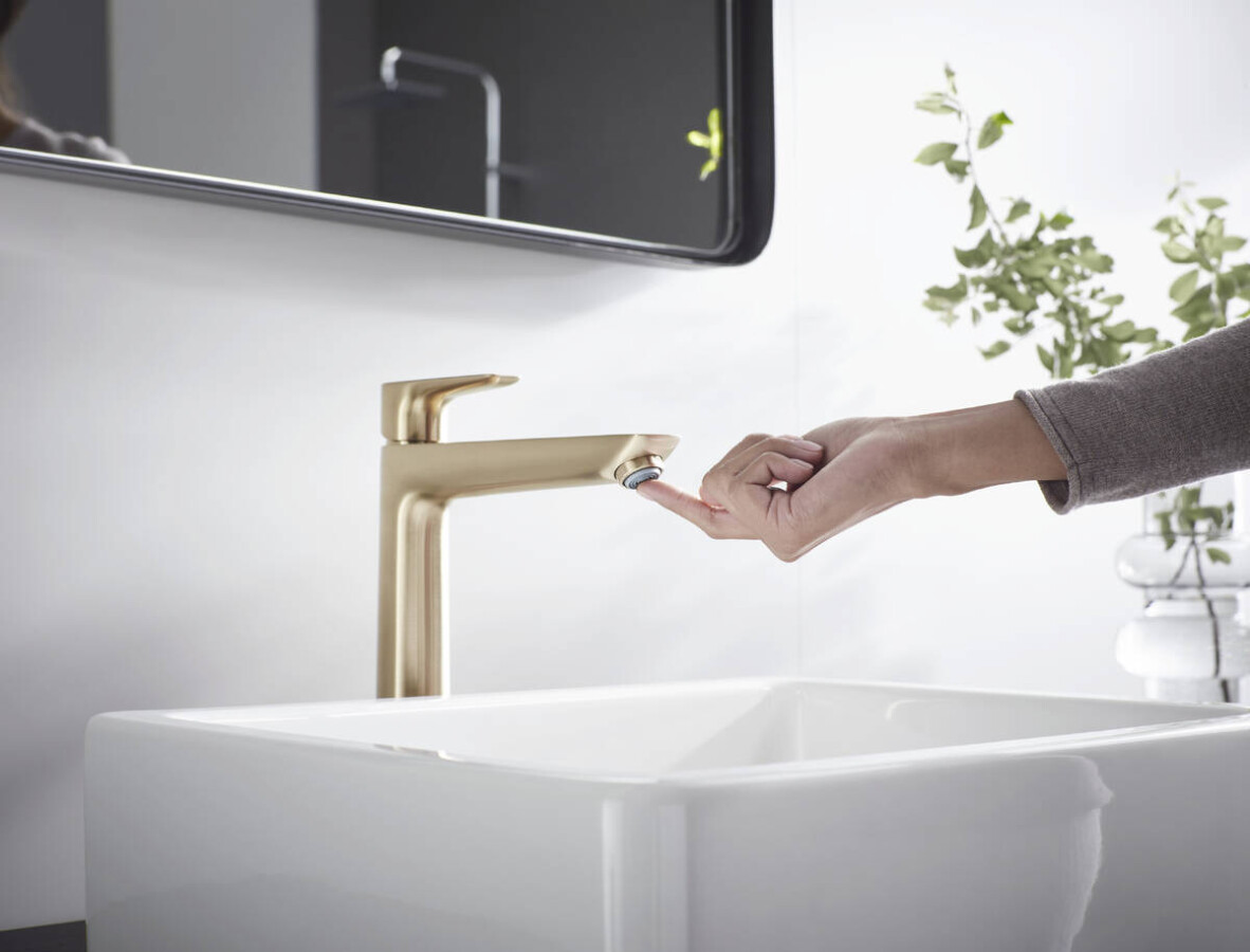 Hansgrohe Talis E Смеситель для раковины 240 без сливного набора бронза 71717140