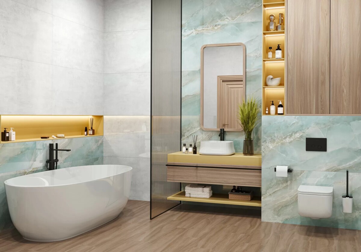 Керамогранит 60120BLM16P LCM Blumarin Lagoon Полированный 600 x 1200 x 7 мм.