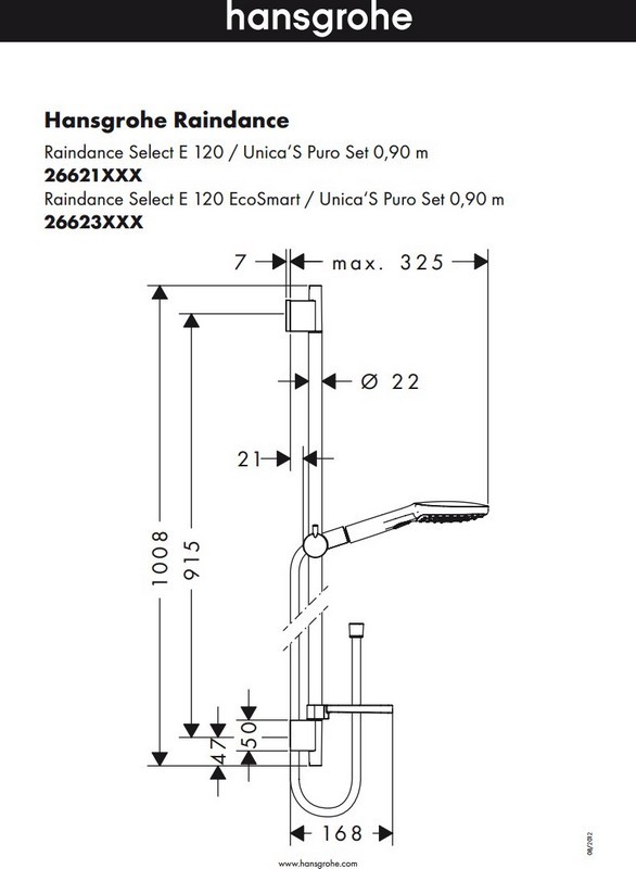 Душевая стойка Hansgrohe Raindance Select 26621000