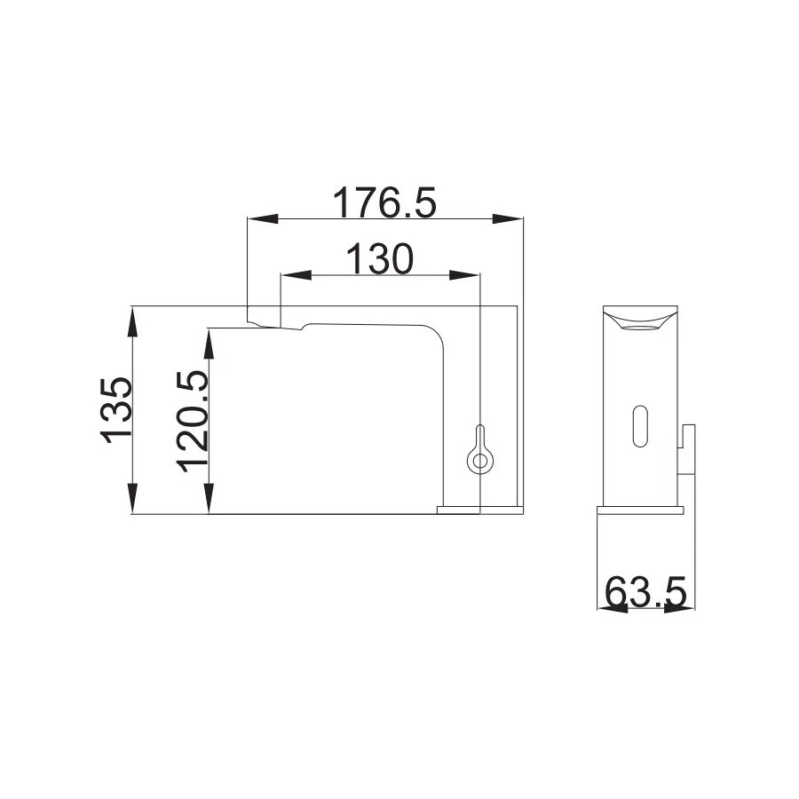 Смеситель для раковины бесконтактный сенсорный BELZ B523 Хром