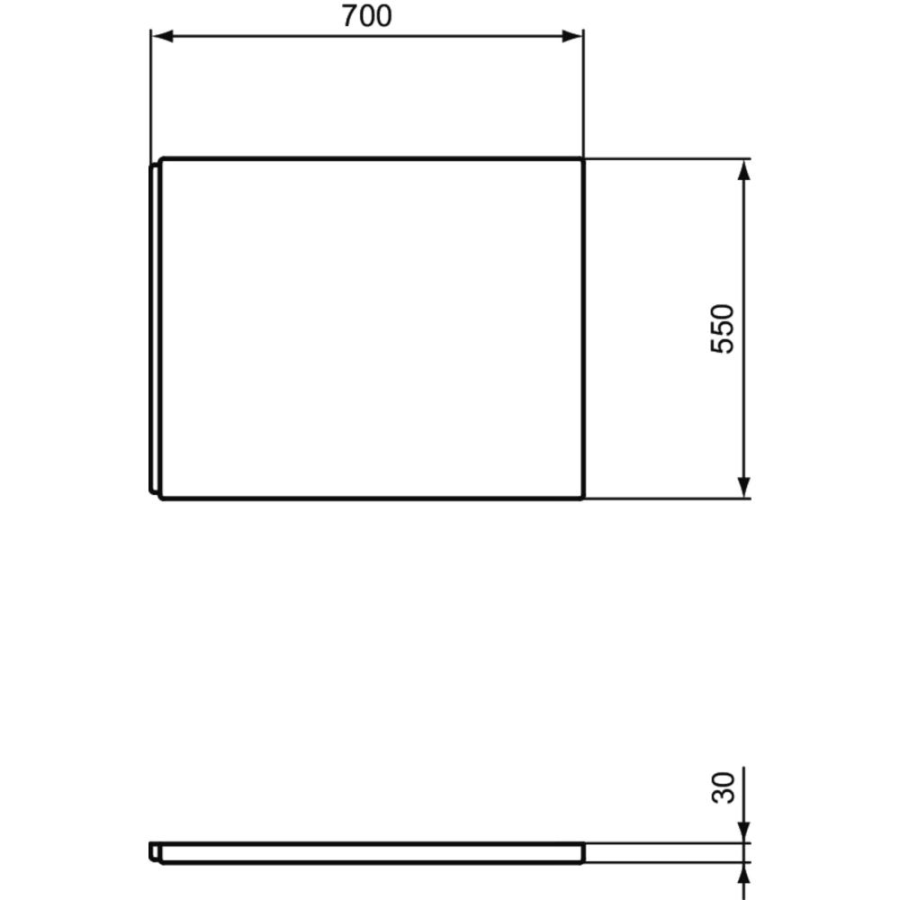 Ideal Standard панель боковая для ванны i.life 70 см T478801