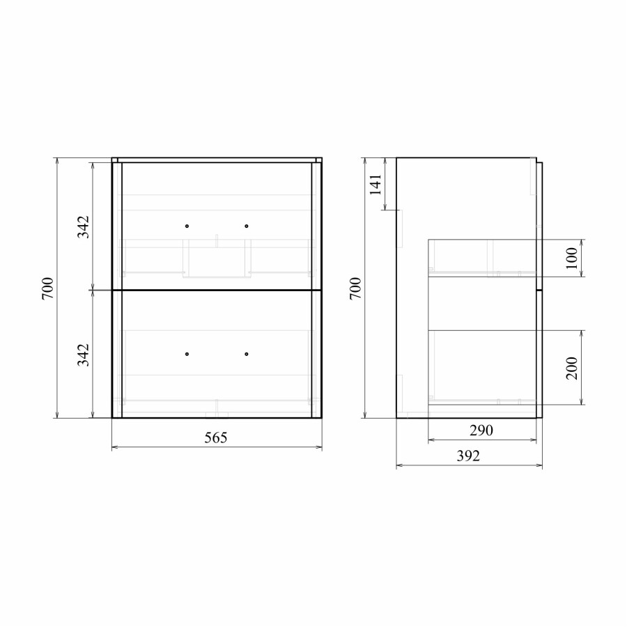 Mirsant Fuji 60/2 тумба напольная с доводчиком раковина Fest-60 УТ000055664