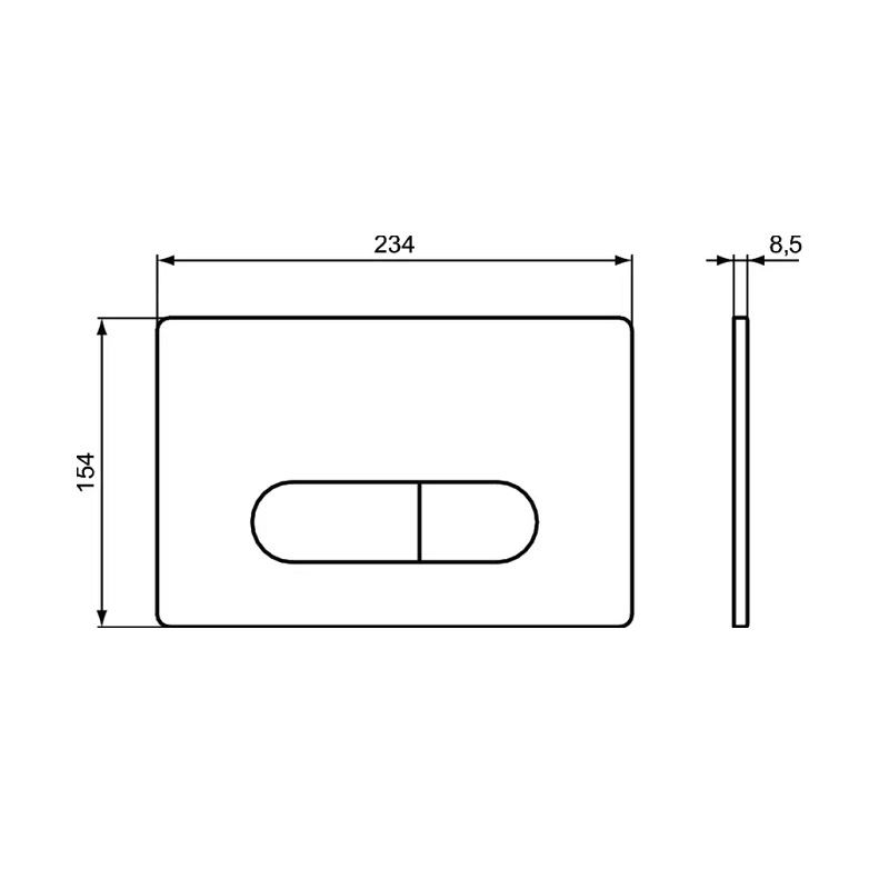 Кнопка смыва Ideal Standard OLEAS M1, белая (R0115AC)