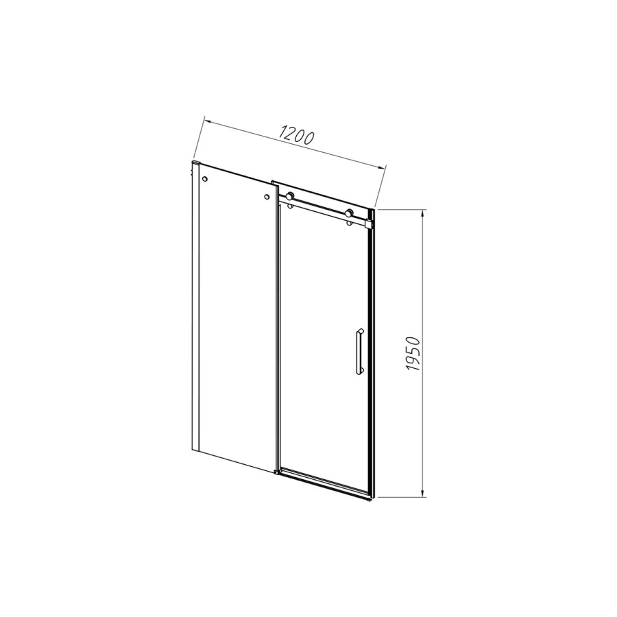 Vincea Como-N душевая дверь 120 см хром VDS-4CN120CL