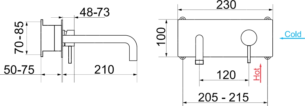 RGW Shower Panels SP-45-10 B смеситель для раковины