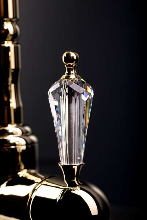 Смеситель для ванны с душевым комплектом Boheme Imperiale Ripresa Золото с кристаллом Swarovski 323