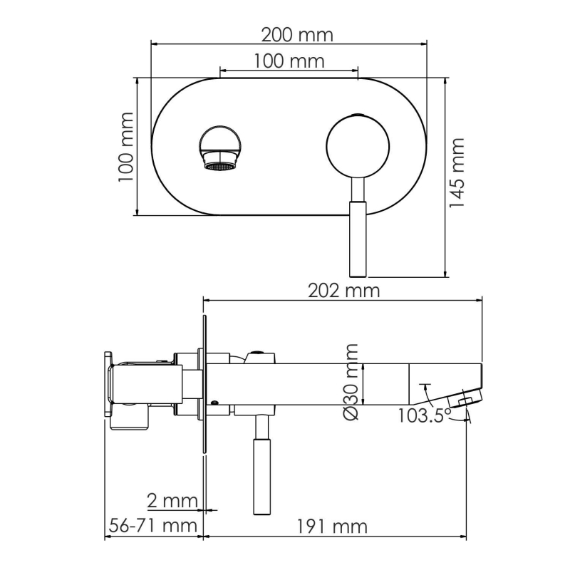 WasserKraft Gollach 3300 смеситель для раковины 3330