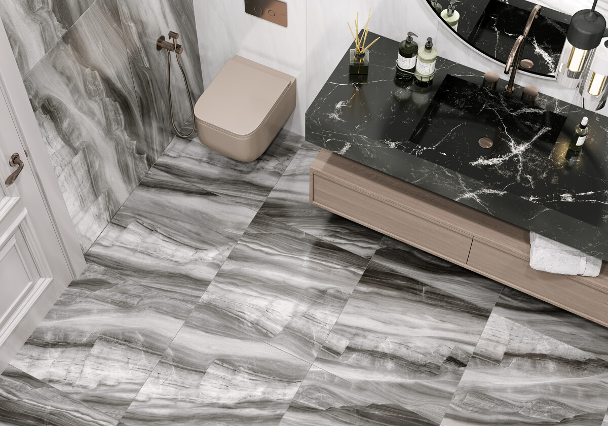 Керамогранит 6060BAL99P LCM Barcelo Black Полированный 600 x 600 x 8 мм.