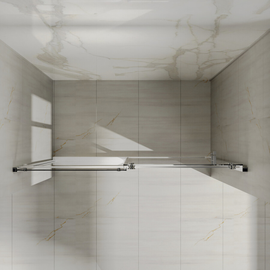 Душевая дверь Azario BERN 1700х1950, прозрачное стекло 6 мм, профиль черный матовый AZ-733-170-BM-CL