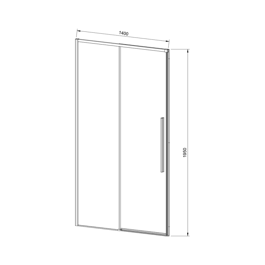 Vincea Slim-N душевая дверь 140 см хром VDS-4SN140CL
