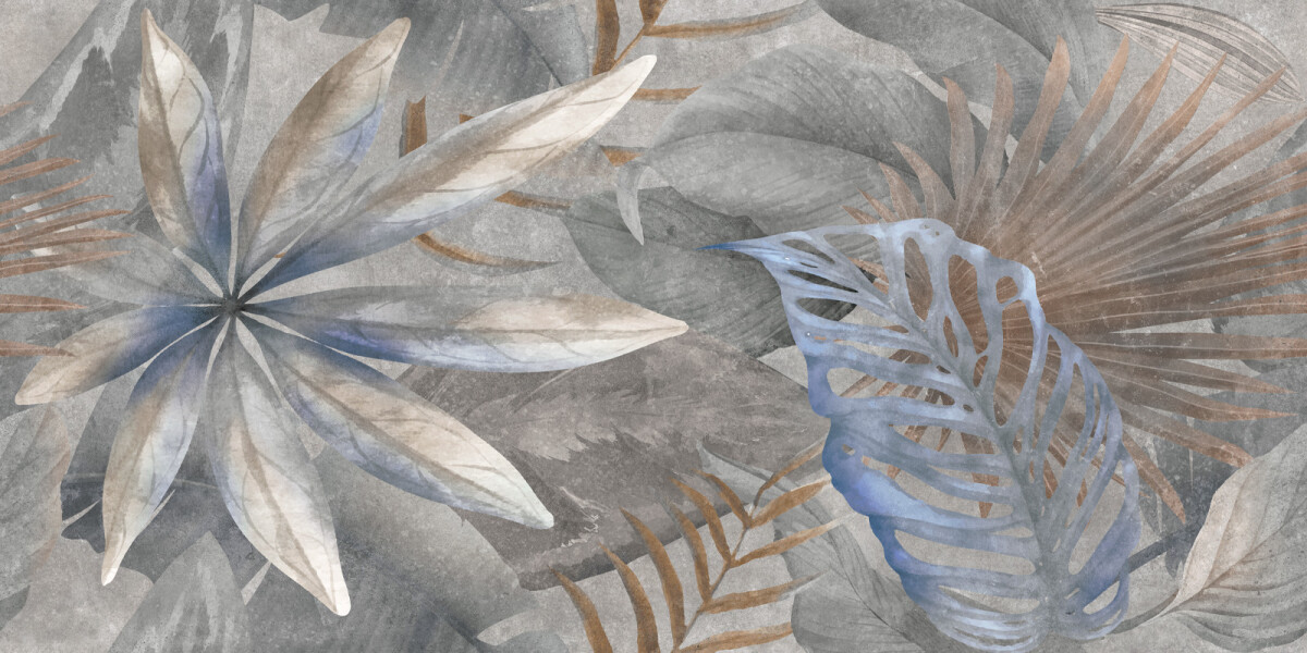 Delacora Bahamas Floristry Dark Керамогранит 600 x 1200 x 9.5 D120240G