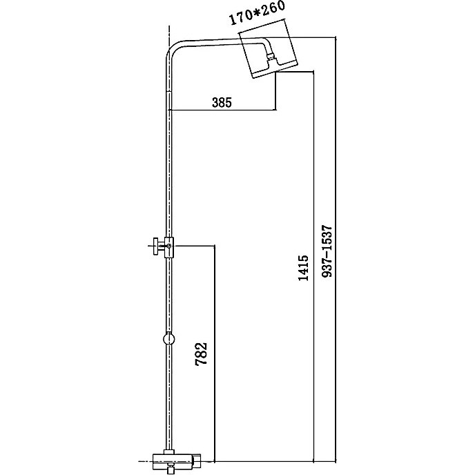 Haiba HB2418 Душевая система с изливом