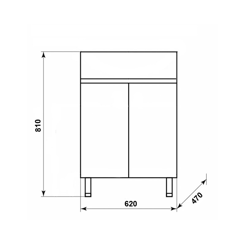 Loranto Стиль Stella тумба 60Н с раковиной Leon 7506-70 CS00076454