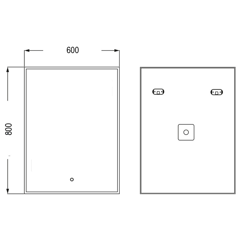 Зеркальное полотно Azario Алмина 60*80 ФР-1541