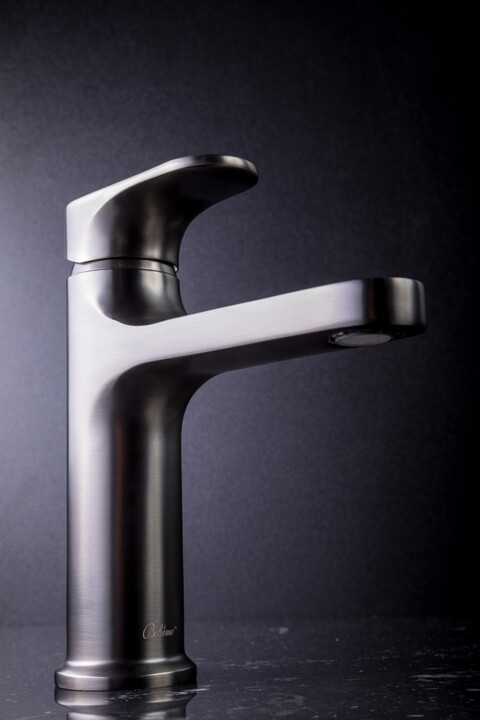 Смеситель для раковины высокий Boheme Gunmetal 452-GM