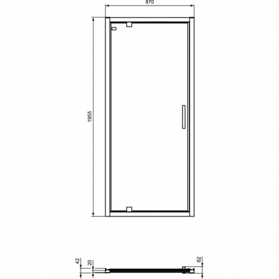 Ideal Standard Connect душевая дверь 90 см K9270V3