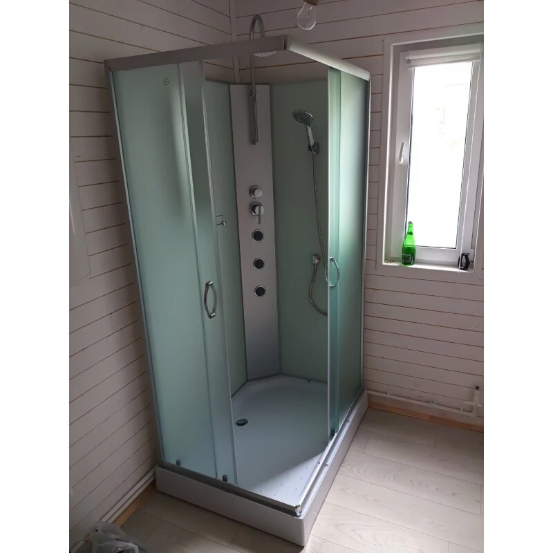 Душевая кабина Niagara Classic NG-43185-14QBKTG (110х80х210) низкий поддон(13см),стекло матовое,3 места 431853QBKTG
