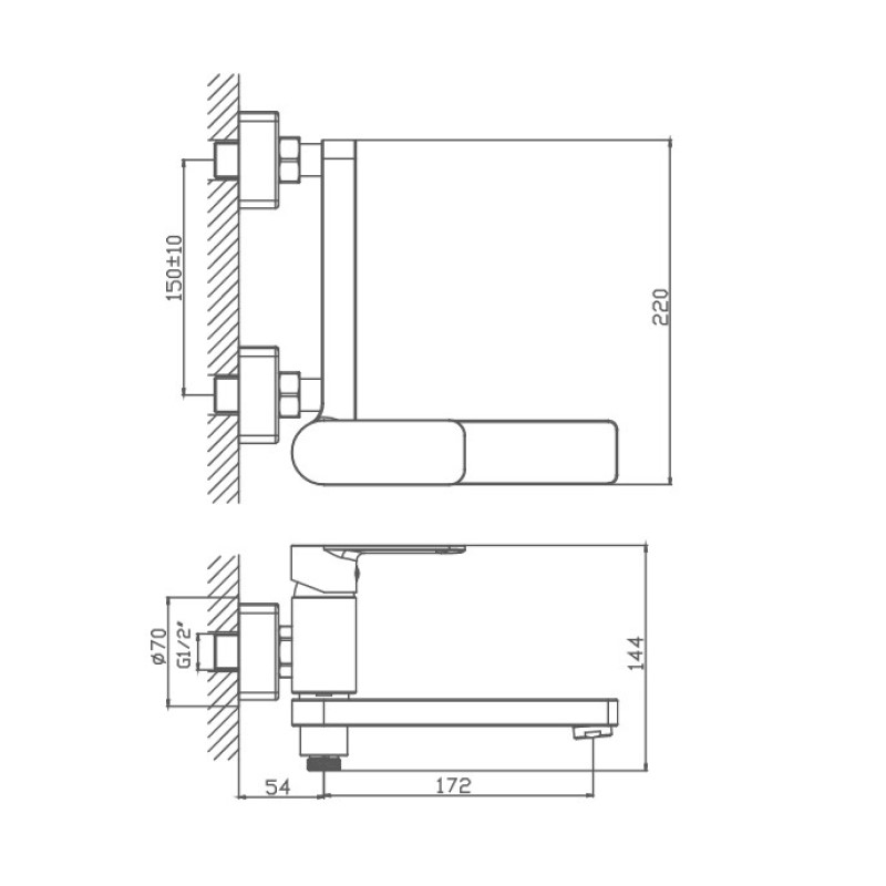 Haiba смеситель для ванны HB60617