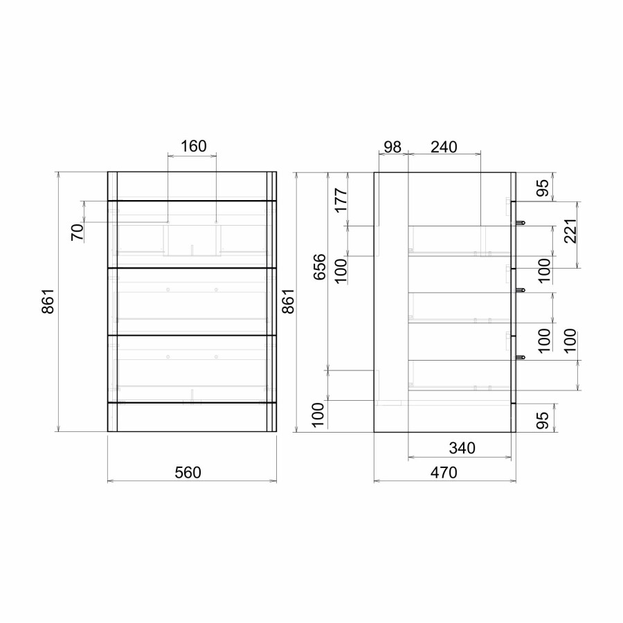 Mirsant FUJI 60 тумба напольная под стиральную машину УТ000070391