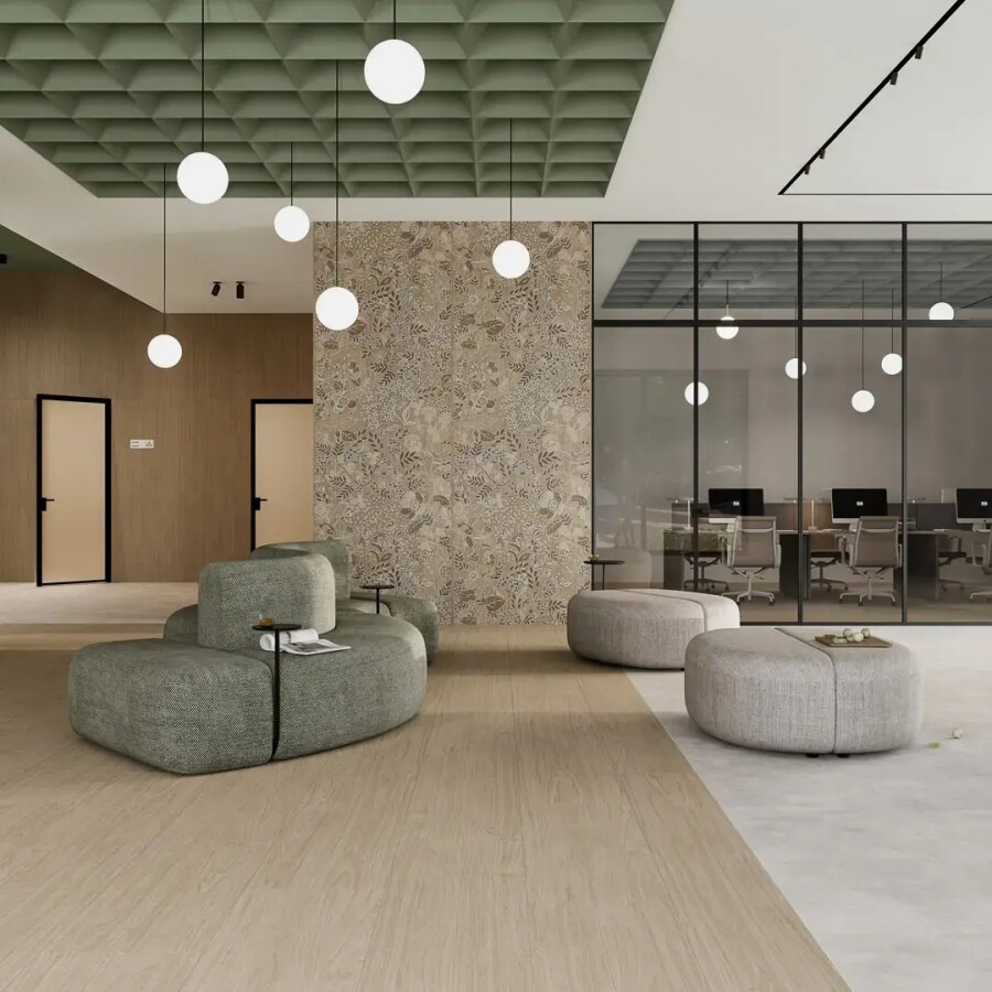 Керамический гранит Kerama Marazzi Прованс Люберон бежевый матовый обрезной 40x238,5x0,9 KM4024G0001R