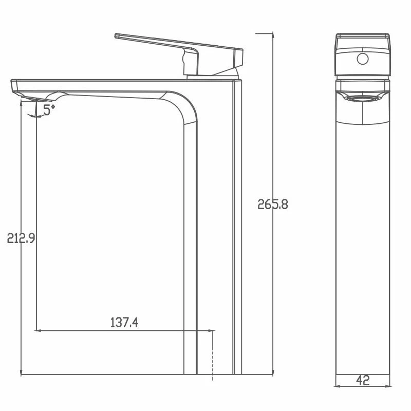 Haiba смеситель для раковины хром HB11810