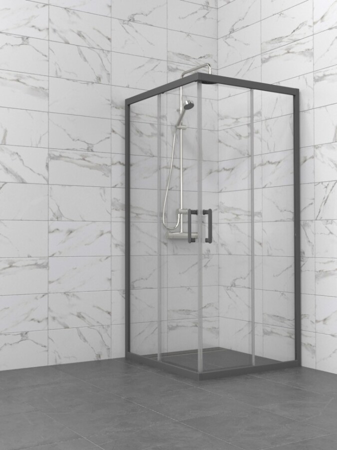 Душевая Ширма Triton pro Фикс-Графит 100х100 Щ0000077237