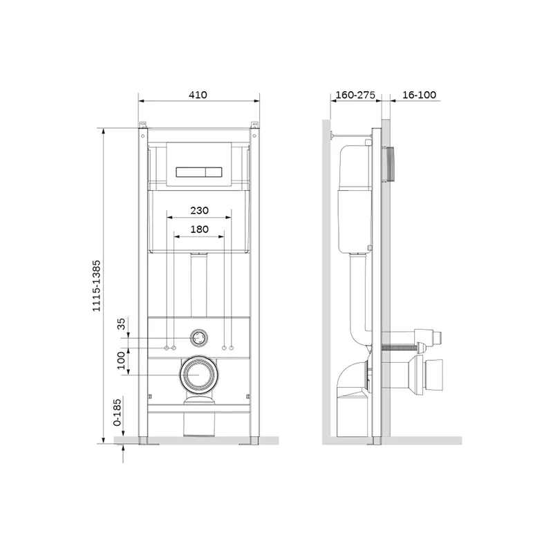 Am.Pm Start инсталляция с клавишей смыва I012703.0201