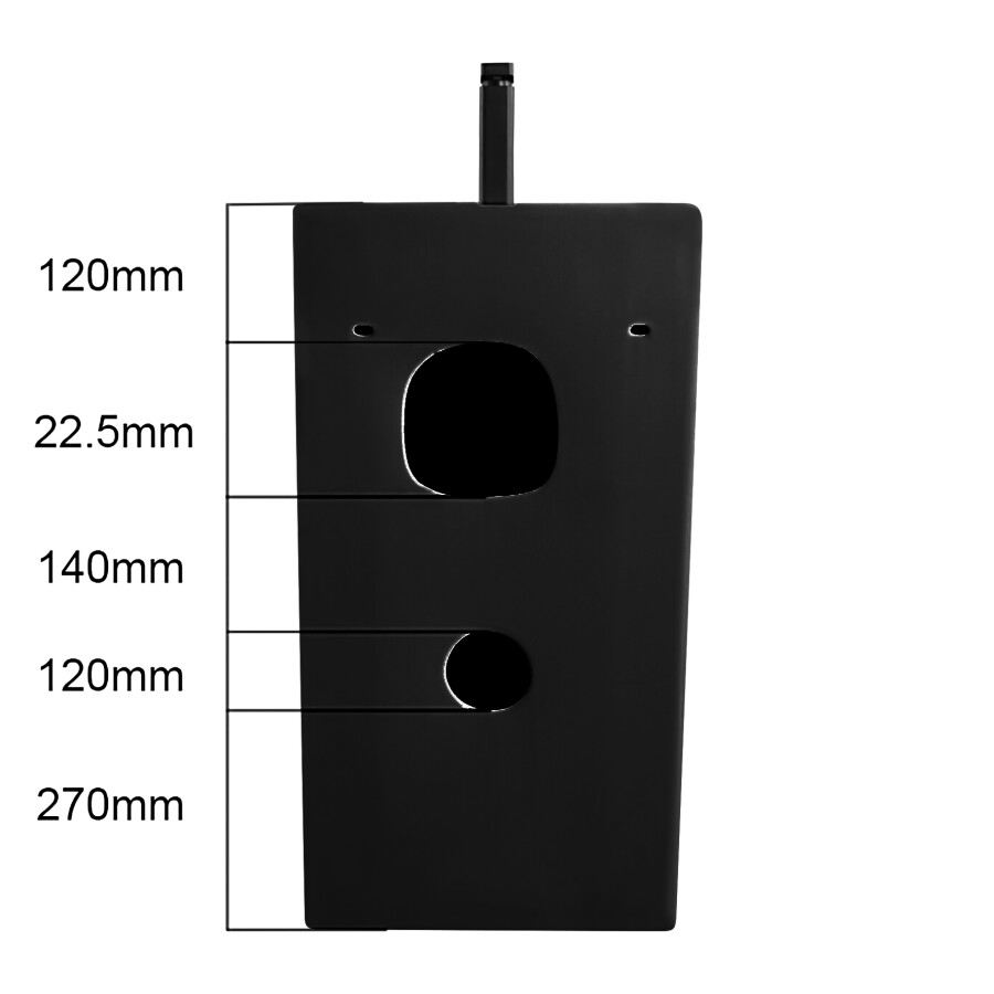 Azario Comella раковина напольная черная AZ-314MB