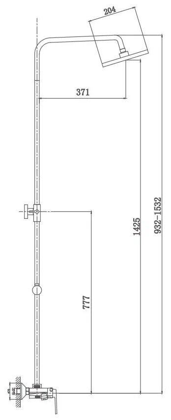 Haiba душевая система со смесителем HB23505-8