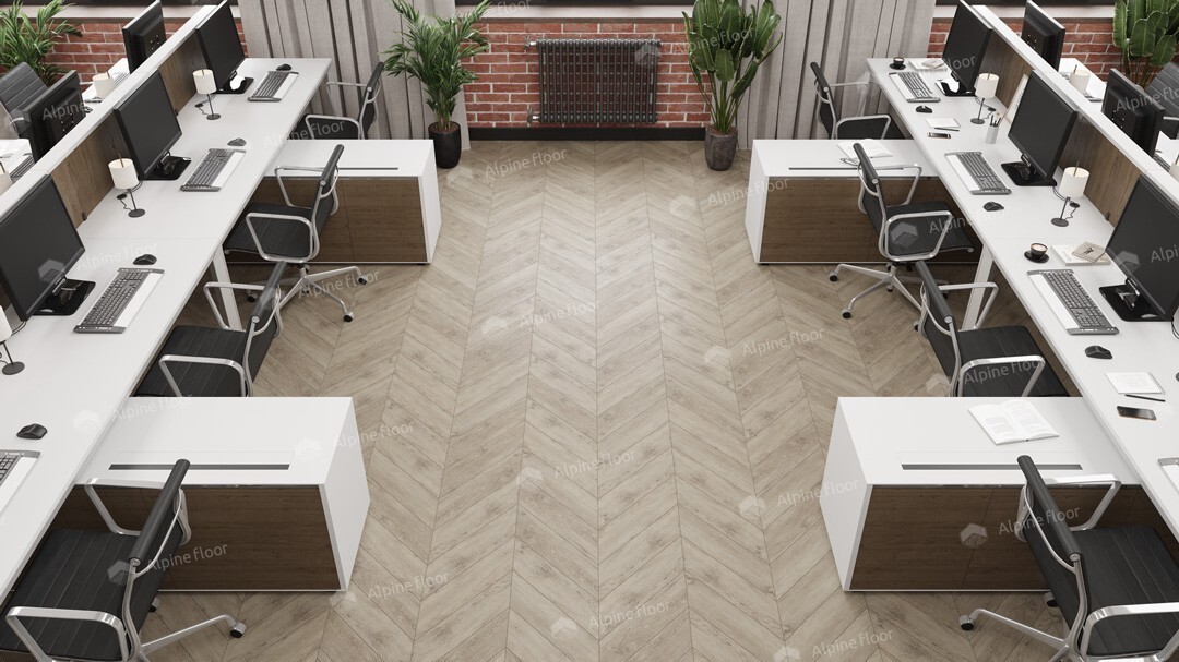 Alpine Floor Chevron LVT Кварцвиниловая плитка Карите ECO 20-11AB 555х127х2.5 mm