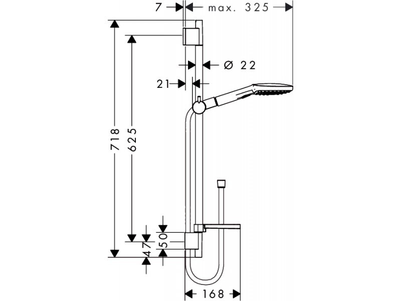 Душевая стойка Hansgrohe Raindance Select 26620400