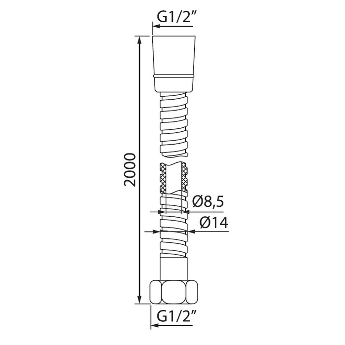 Iddis душевой шланг A50211 2.0