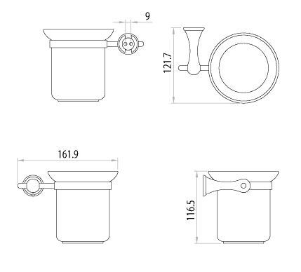 Lemark ершик для унитаза LM2140C