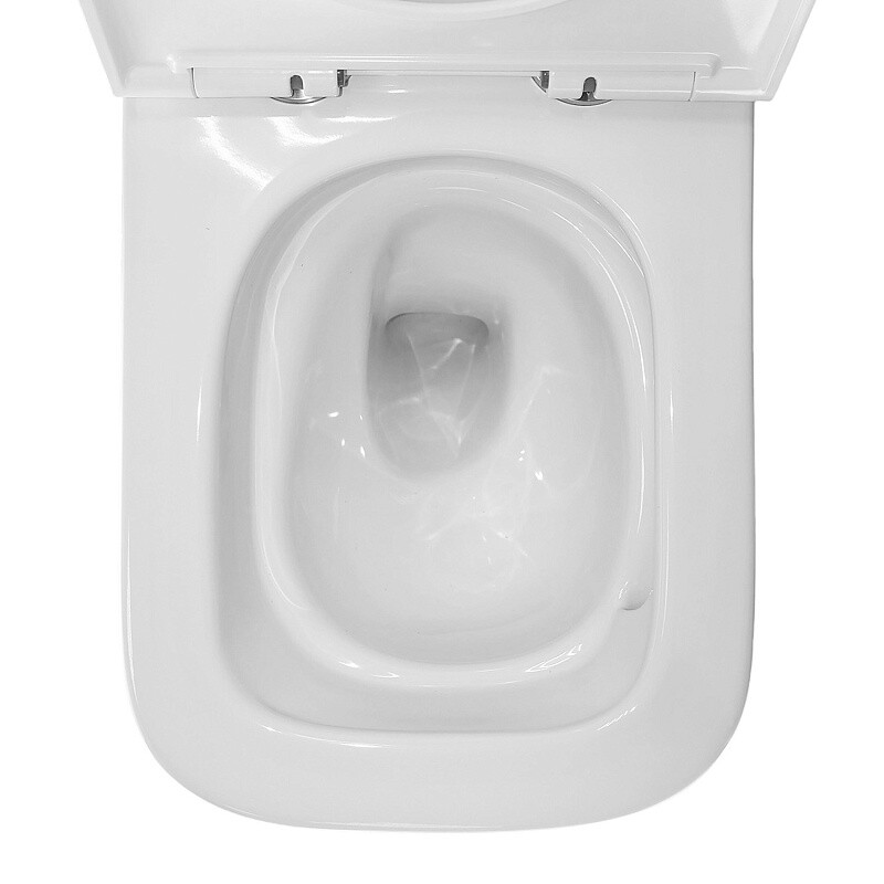 Унитаз подвесной Azario Каскад 525x345x360 безободковый, система смыва "Скрытое Торнадо", в комплекте с быстросъемным сиденьем микролифт AZ-2303-A