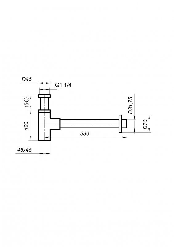 BelBagno сифон для раковины BB-SMQ2-01