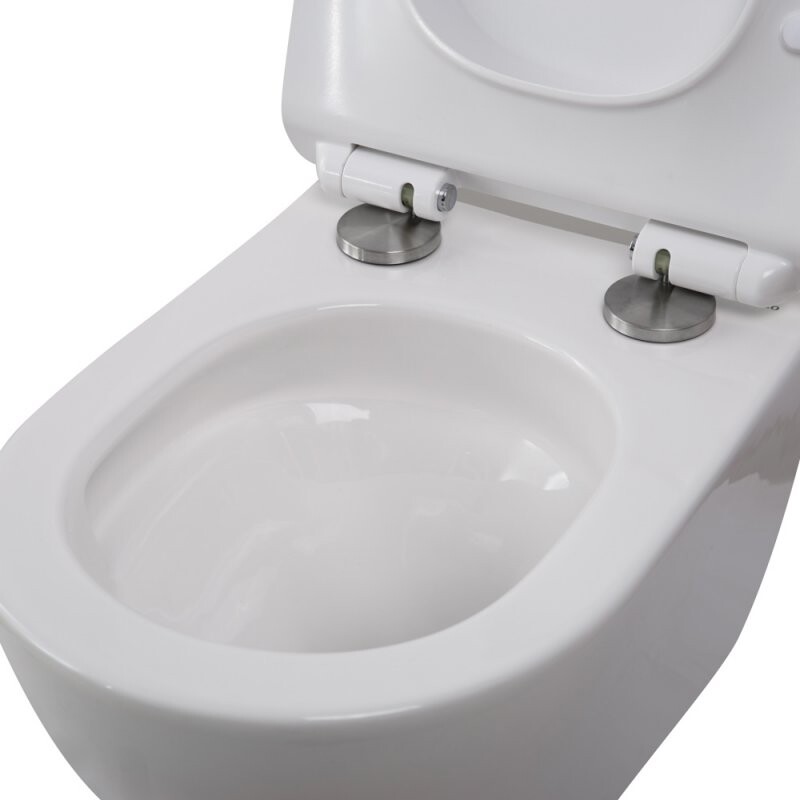 Унитаз подвесной безободковый со смывом TORNADO BelBagno AMANDA-TOR BB051CH-TOR-FC