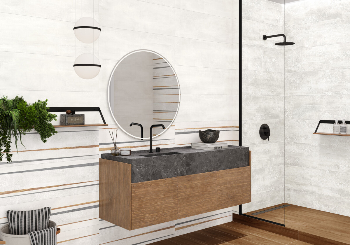 Alma Ceramica Dakar Керамическая плитка настенная 300 x 900 x 8.5 TWU3090DKR17R