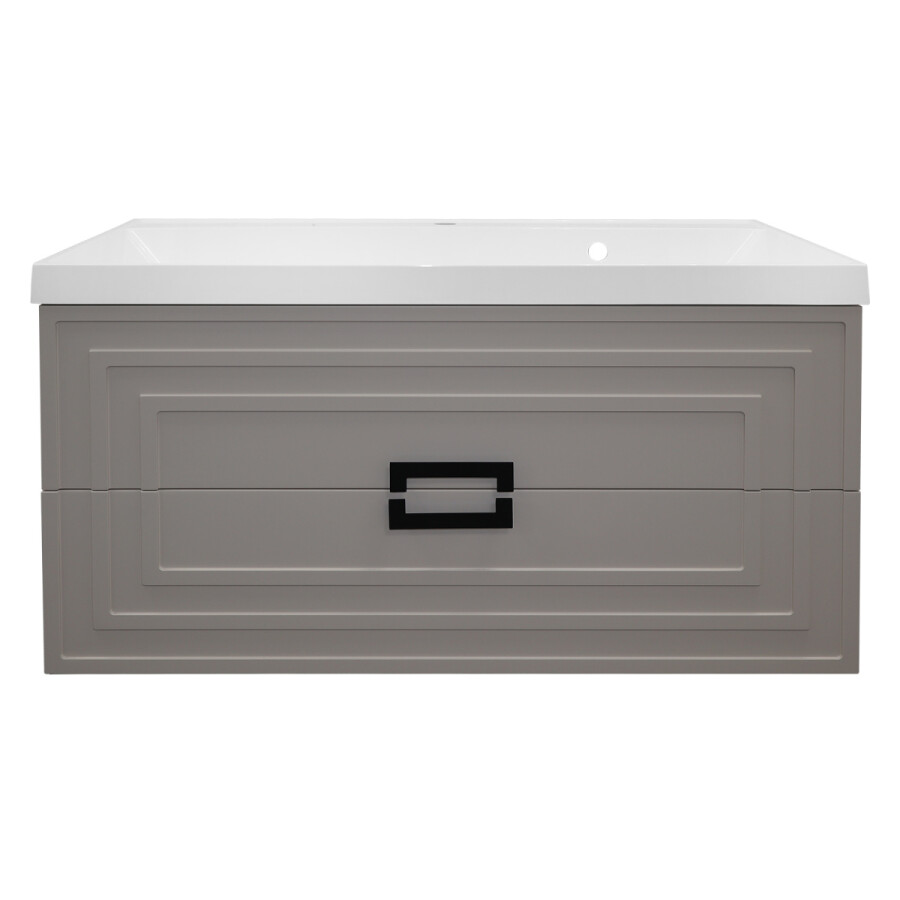 Комплект Тумба Azario ARMARIO 100/2 1000х450х585 подвесная, с раковиной CLASSIK 100, кашемир CS00096973
