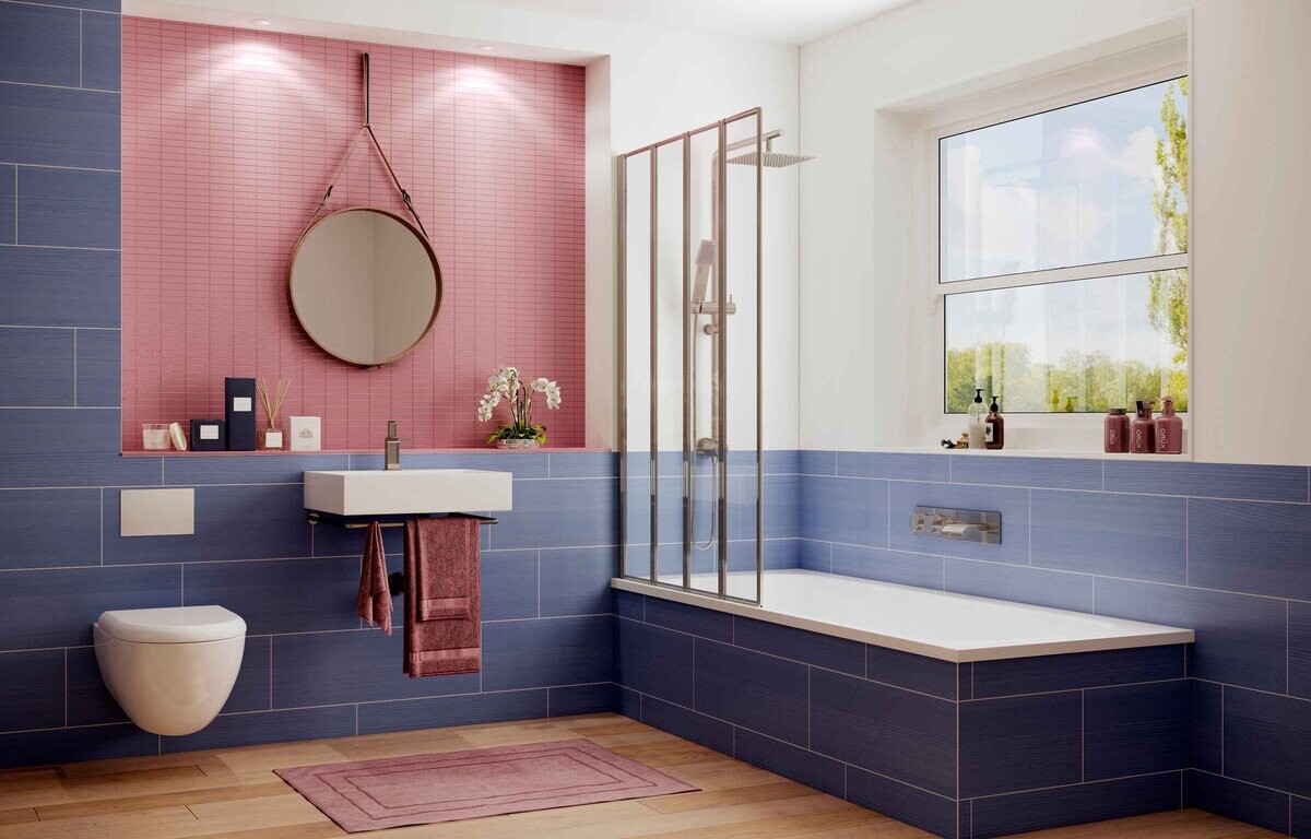 Шторка для ванны Ambassador Bath Screens 16041111L (100х140) хром,стекло прозрачное,складная,1 место