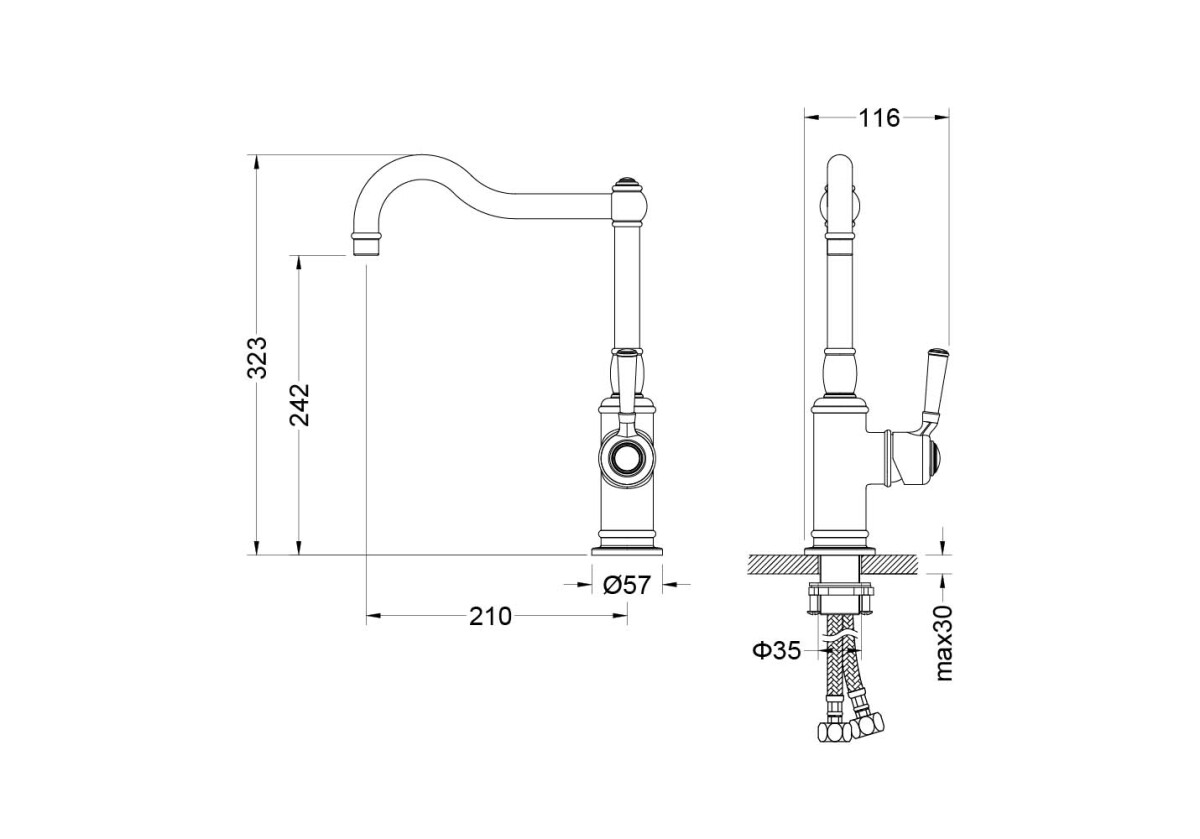 Aquatek Классик Смеситель для кухни AQ1580PG