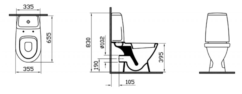 Vitra Grand-1 9763B003-0567 унитаз напольный