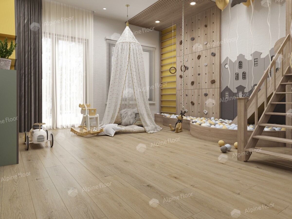 Alpine Floor Easy Line Кварцвиниловая плитка LVT Дуб Миндальный ECO 3-27 1219.2 х 184.15 х 3 mm